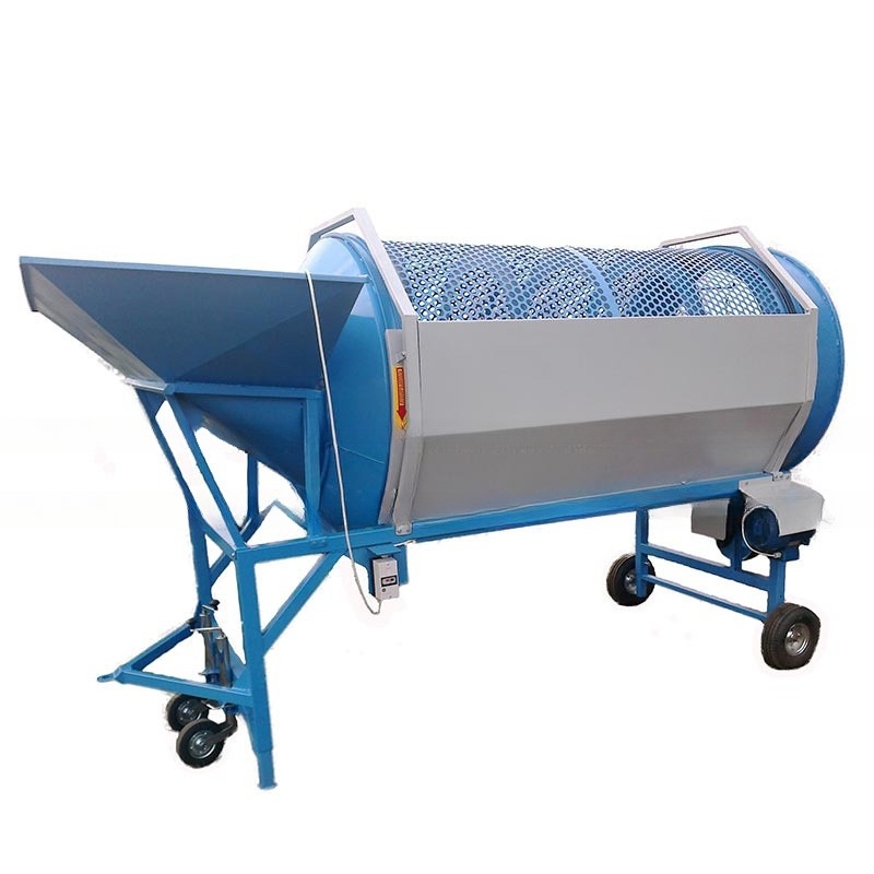 Filtragem de trombetas de composto de solo móvel e para filtragem de fertilizantes orgânicos