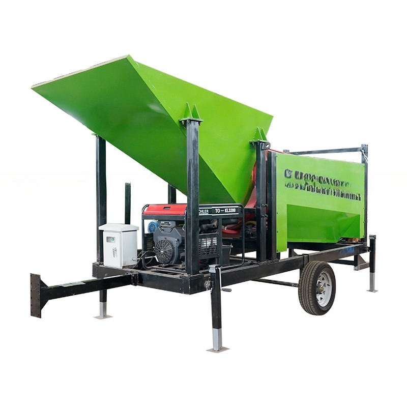 Ecrã de tambor rotativo para compostagem e solo