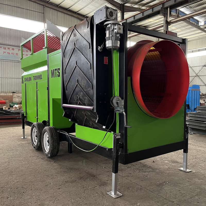 Separador Sprial Dependem de lenha de fogo Chip Trommel Screen para Mobile Woodchip Serra de Best