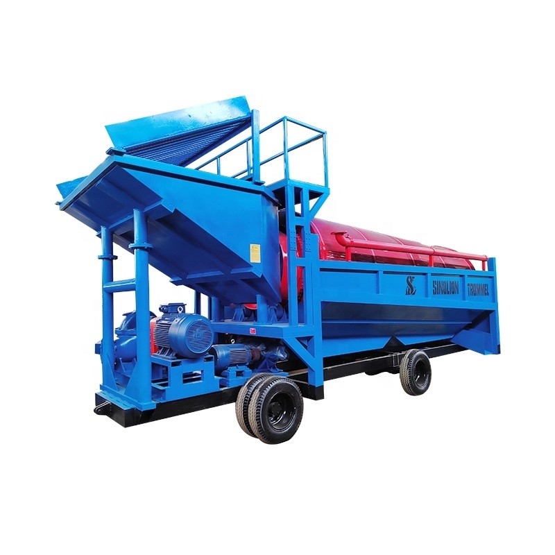 Equipamento de mineração de ouro aluviais móveis portáteis com separador de gravidade