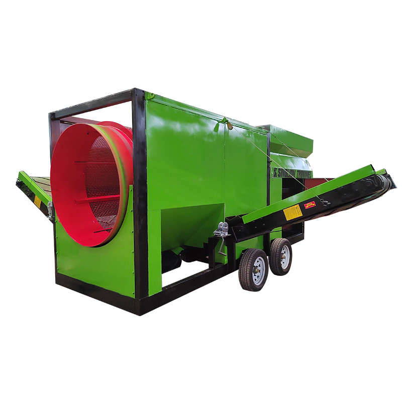 1-200 toneladas por hora Capacidade Máquina de tambor de compostagem móvel