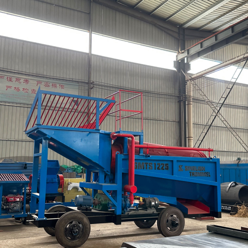 Performance Separador de Minerais Gravidade Trommel Screen de minério para a planta de lavagem de ouro do rio