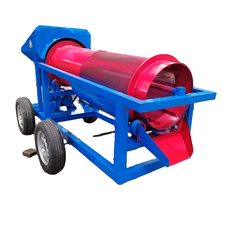 1.5 Kw Mini Trommel Plans Small Gold Trommel Wash Plant 600 KG Adequado para ouro aluvial